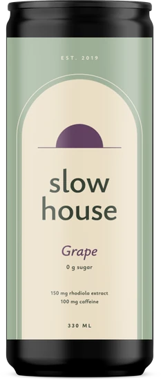 Example design Slow House on the 330 ml can